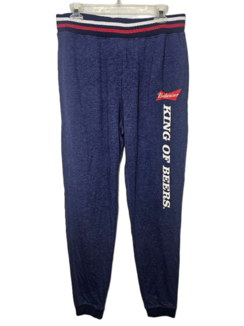Budweiser King Of Beers Lounge Jogger Pants Mens Medium Beer Logo Pajama Pants